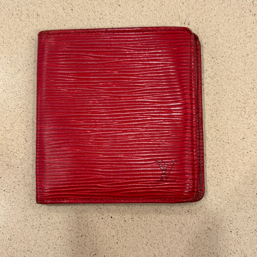 Louis Vuitton Epi Red Bifold Wallet